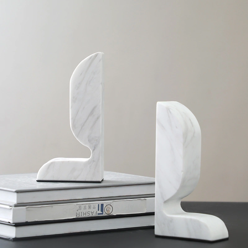 FBO004 Contemporary Stone Bookend Best Seller in Marble and Granite Decor 1