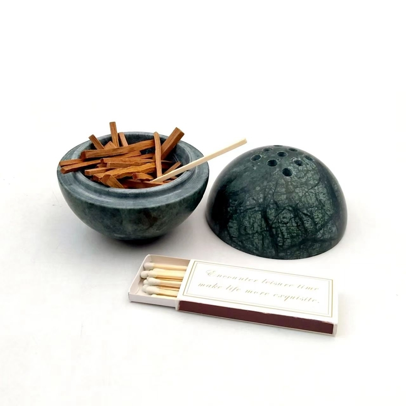FAC004 Unique Artisan Marble Incense Burner – Contemporary Home Elegance 1