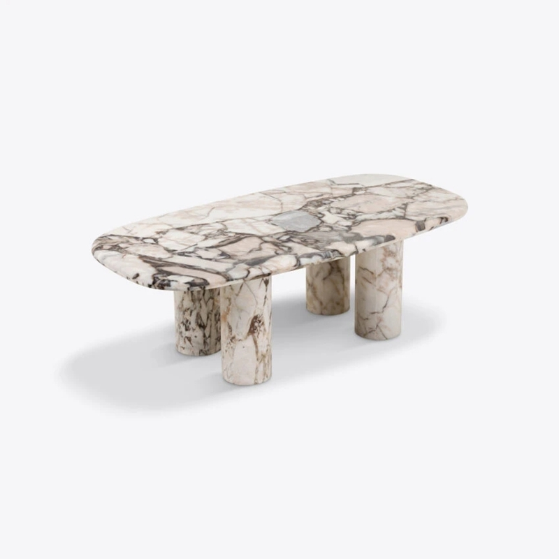 FCT012 Living Room Modern Elephant White Marble Coffee Table 1