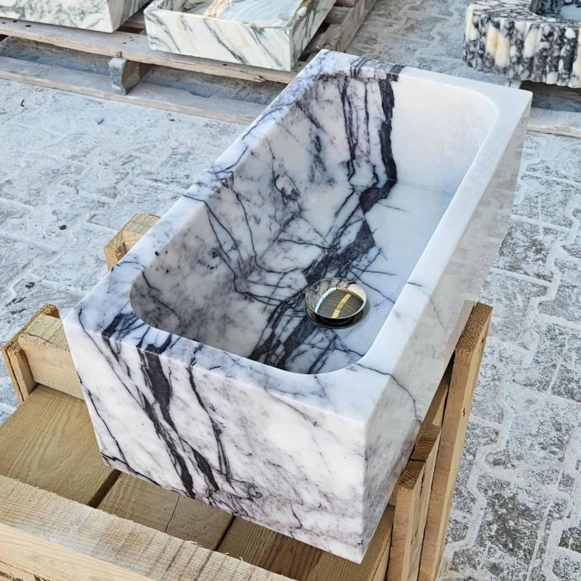BSB001 Best stone sink for Modern Bathrooms1 1