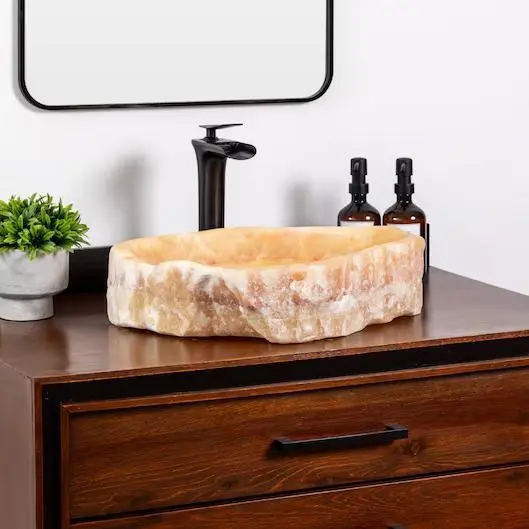 BSB022 Vintage stone bowl sink for Antique Charm 1