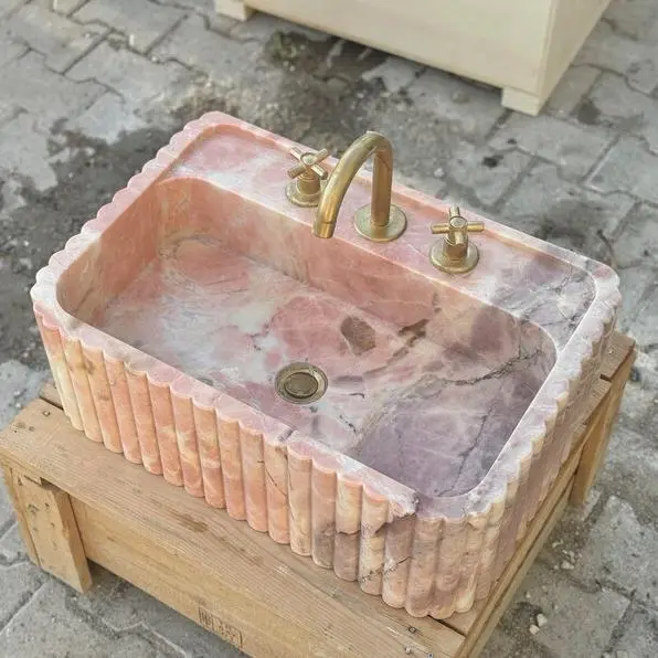 BSB030 Contemporary square stone sink for Bold Statements 1