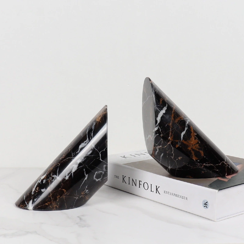 FBO009 Luxury Natural Stone Bookend – Exclusive Granite & Marble Collection 1