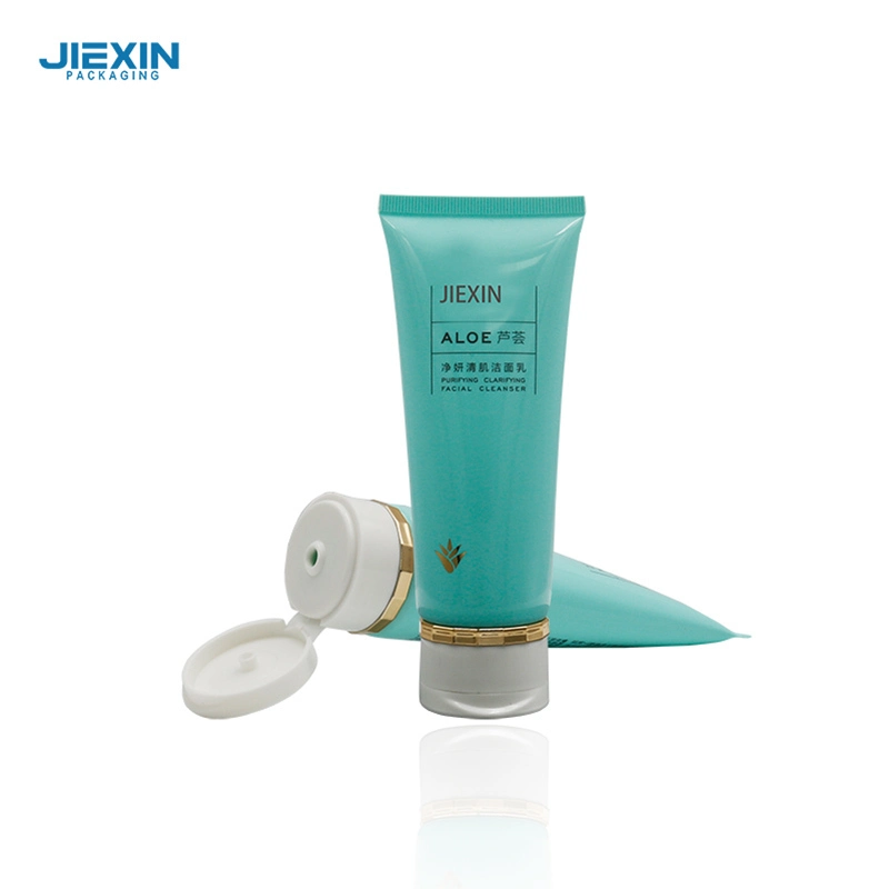 100ml Facial cleanser tube with Double layer flip cap 1