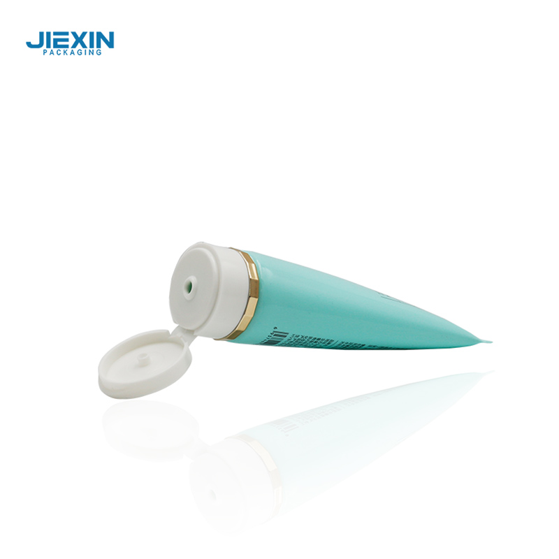 100ml Facial cleanser tube with Double layer flip cap 3