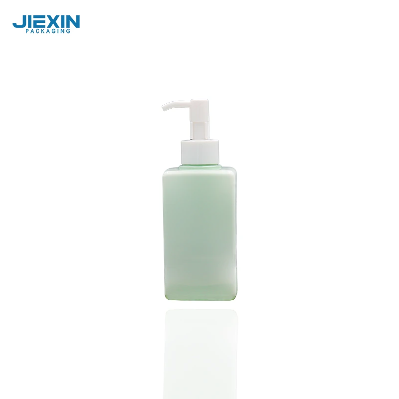150ml Square Plastic Lotion Bottle Spray Pump PET Shampoo Bottle 1