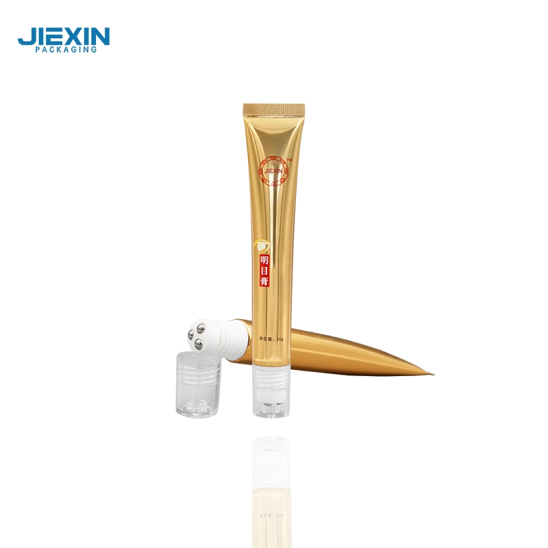 Tubo de crema para ojos de 15 ml con tres bolas giratorias -JIEXIN 1