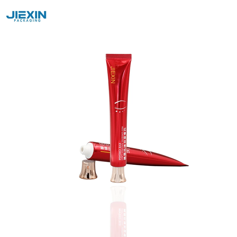 Tubo de crema para ojos de 15 ml con tapón de rosca dorado - JIEXIN 1