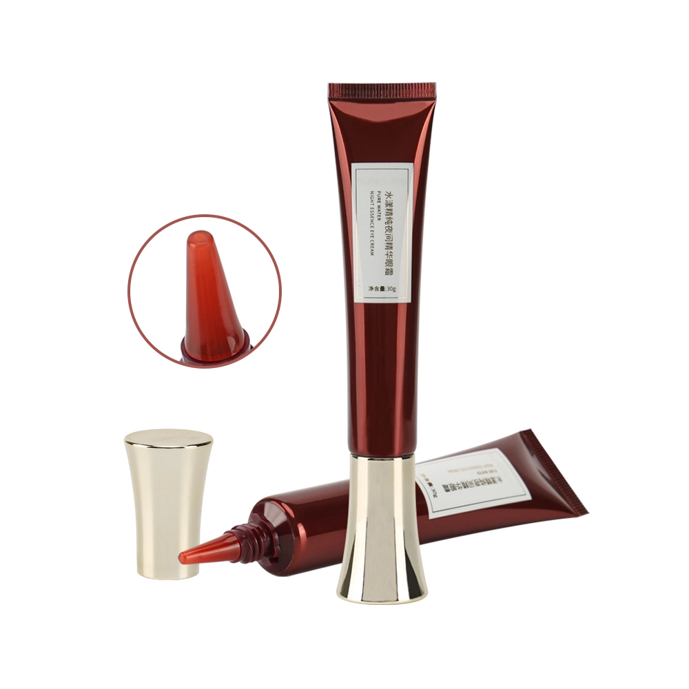 Crema para ojos con tubo exprimidor de tubo cosmético de boquilla larga de 30ml 1