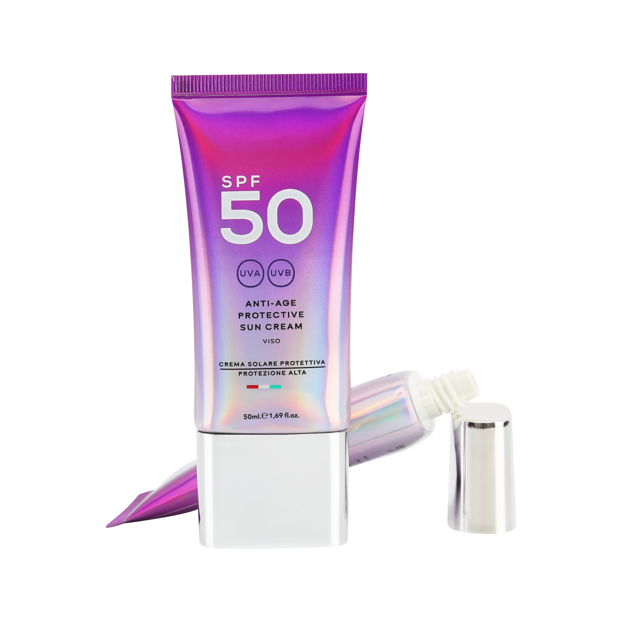 50ml 椭圆管带螺旋盖防晒霜 1