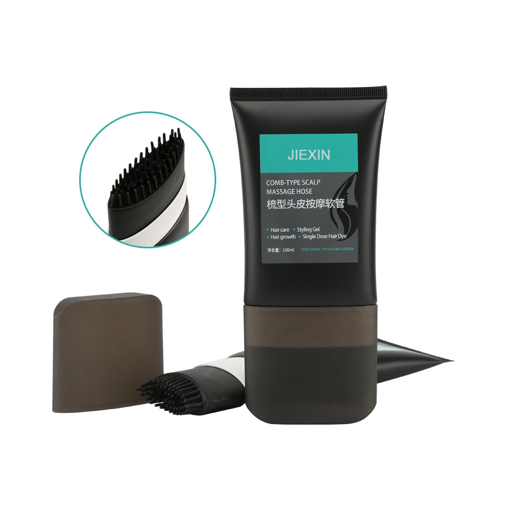 Tube de massage du cuir chevelu en forme de peigne de 100 ml pour les soins capillaires - JIEXIN 1