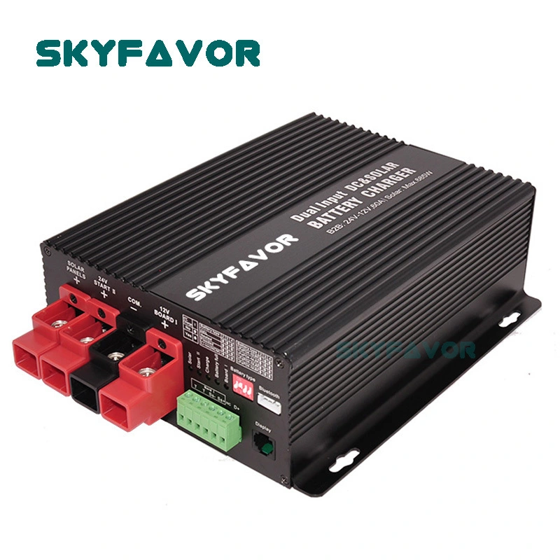 Cargador de batería de 24V a 24V CC, 24V, 50A, MPPT, solar, 30A, entrada Dual, cargador de batería a bordo para RV, 4WD, Camper, remolque, yate 1