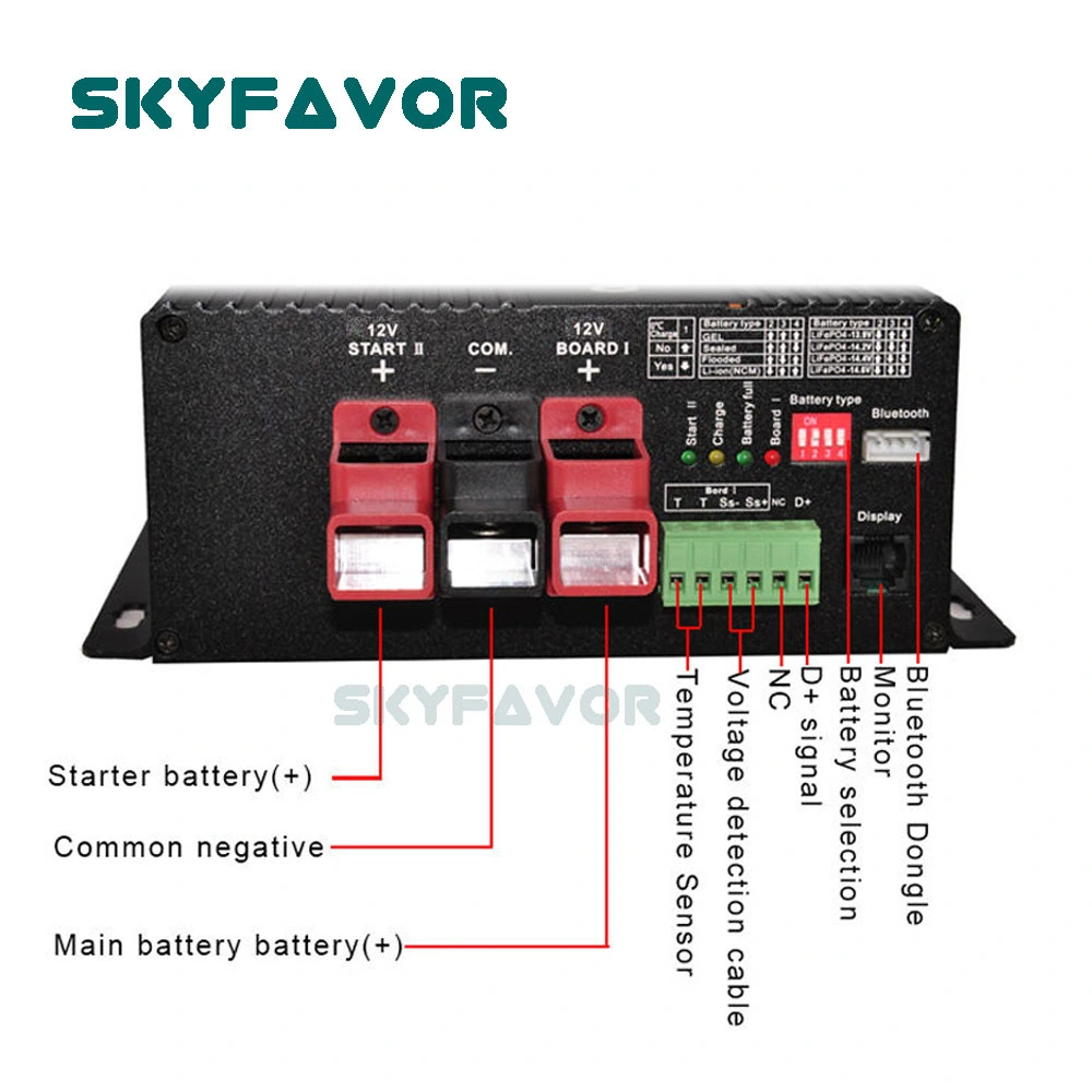Wbudowana ładowarka RV DC DC 24 V do 12 V 60A szybka automatyczna ładowarka żelowa AGM i litowo-jonowa lifepo4 lfp 1
