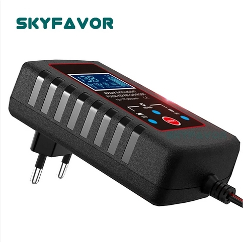 Bộ sạc pin axit chì phổ thông 6V 12V 6V 12V 2A Sửa chữa xung tự động Bộ sạc pin Gel nước khô không cần bảo trì 1