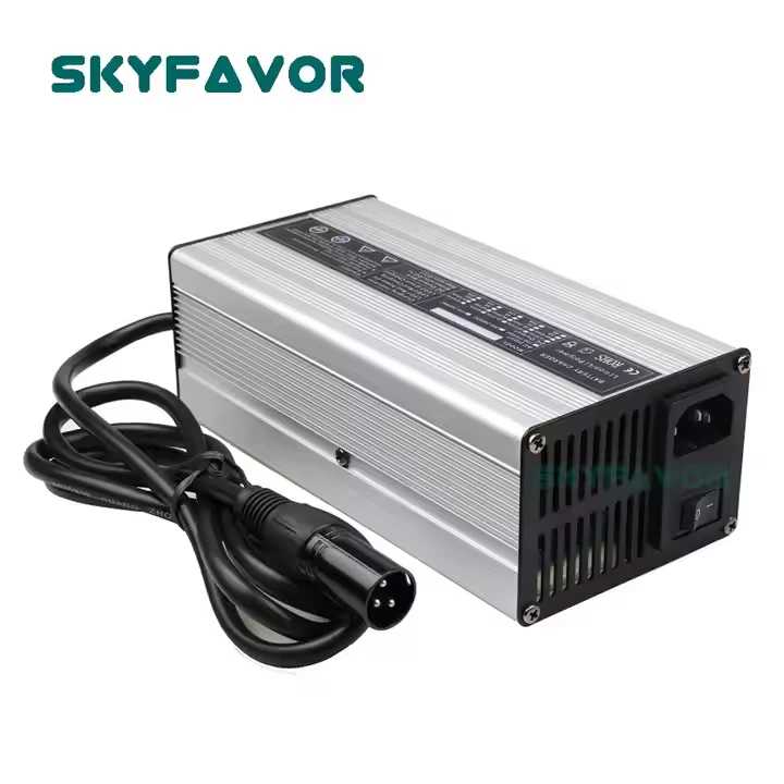 Automatische 48 volt loodaccu oplader 48V 10A onderhoudsvrije deep cycle agm gel acculader voor 90ah 100ah 120ah 1