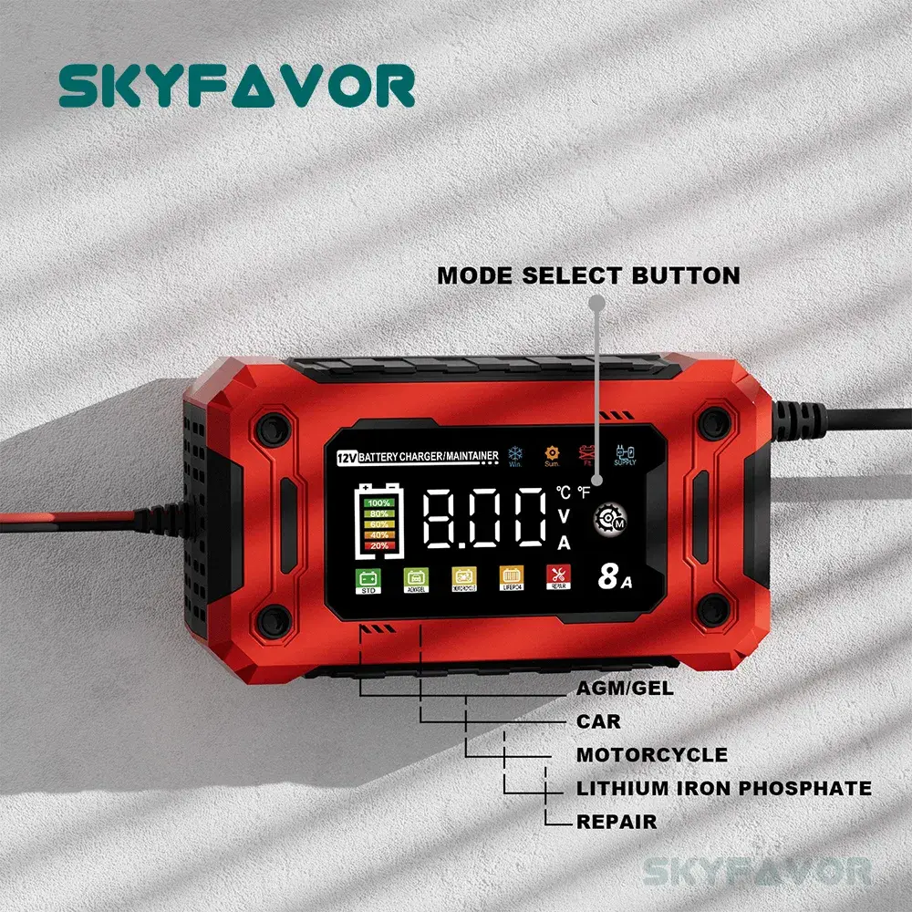 Car Battery Charger Jump Starter - - SKYFAVOR 4