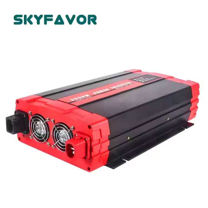 Off Grid 3000W gemodificeerde zuivere sinusomvormer 12V 24V DC naar AC 110V 230V Hight efficiency Solar UPS thuis omvormer 1