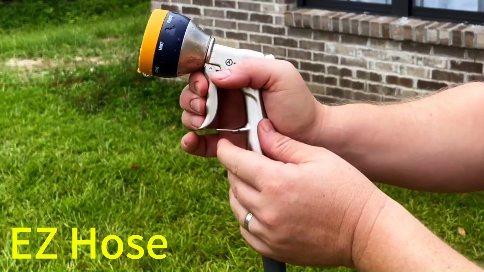 10 Patterns High Pressure Garden Hose Nozzle Heavy Duty Water Spray Gun with Ergonomic Grip for Car Washing Watering Plants Pet Cleaning 1