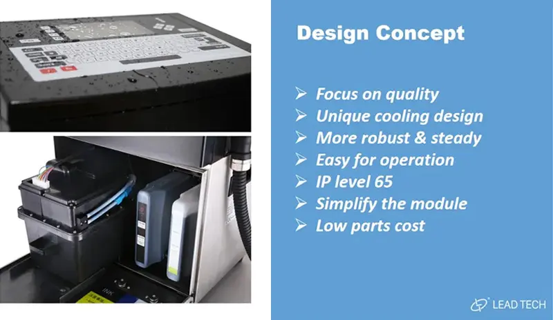 LEAD TECH best inkjet printer for ink usage professtional for pipe printing 4