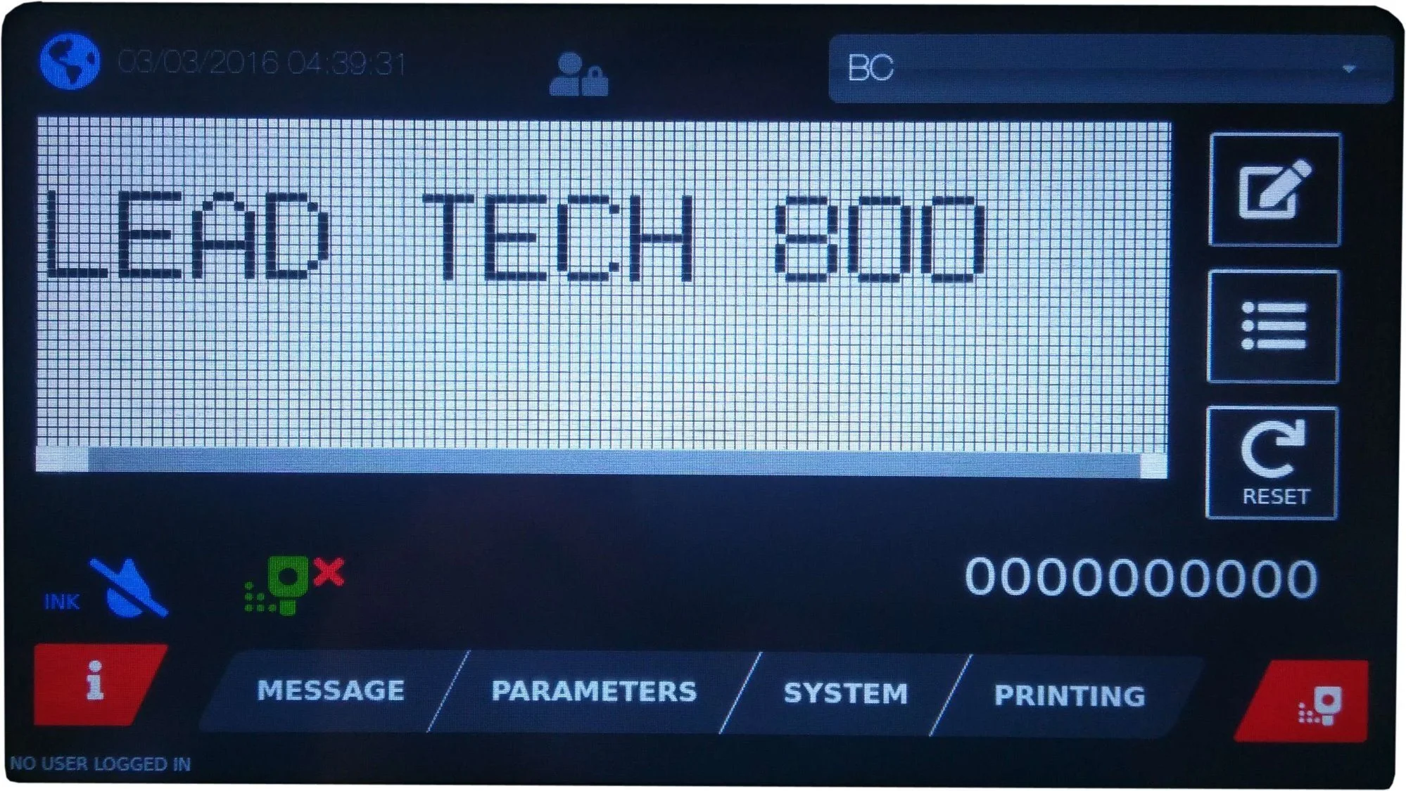 Leadtech Lt800 Small Character High Speed Inkjet Printer 1