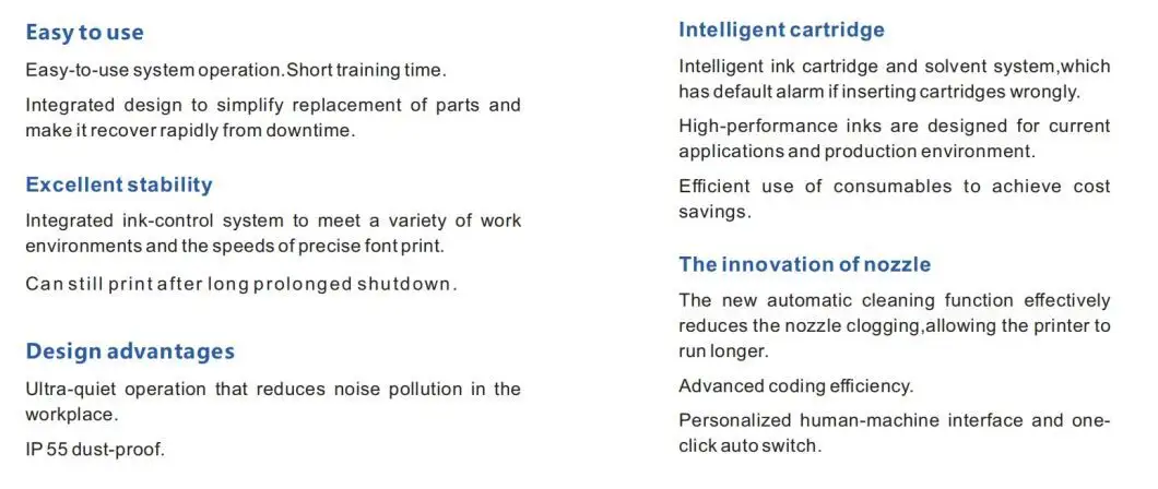 LEAD TECH Best the inkjet printer for business for daily chemical industry printing 4