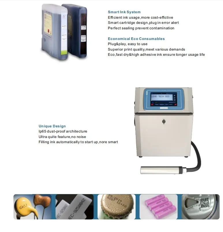LEAD TECH New industrial coding machine Supply for pipe printing 4