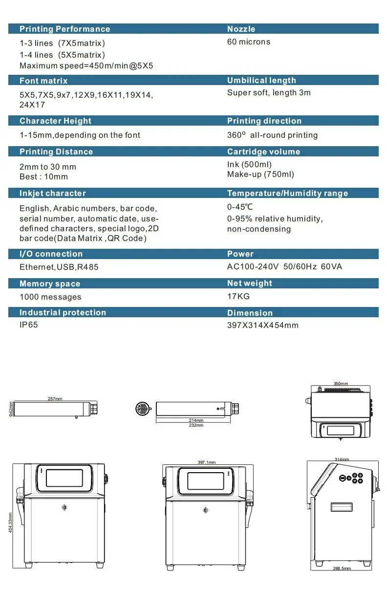 LEAD TECH New industrial coding machine Supply for pipe printing 5