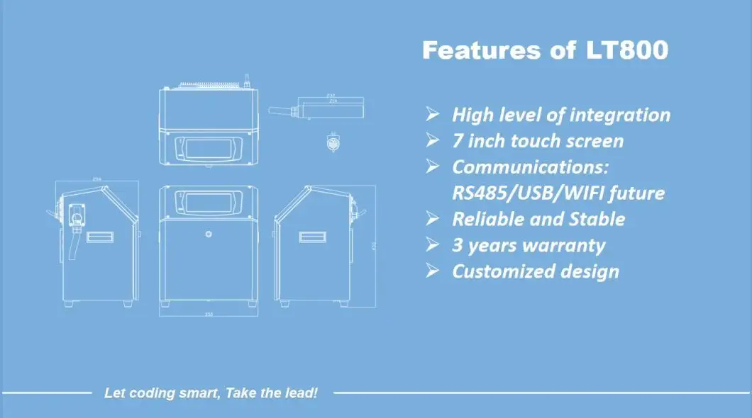 LEAD TECH New industrial coding machine Supply for pipe printing 6
