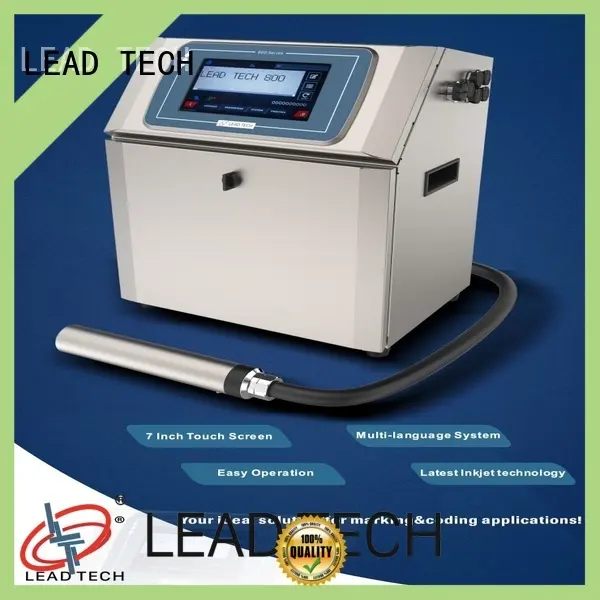 LEAD TECH jet printing machine high-performance for beverage industry printing 1
