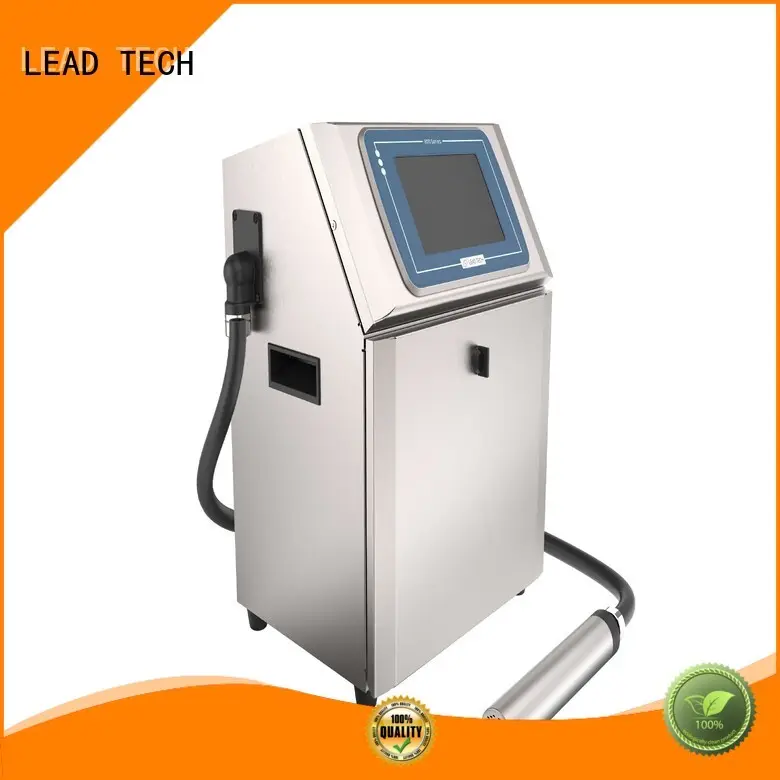 LEAD TECH inkjet printer ink consumption easy-operated for pipe printing 1