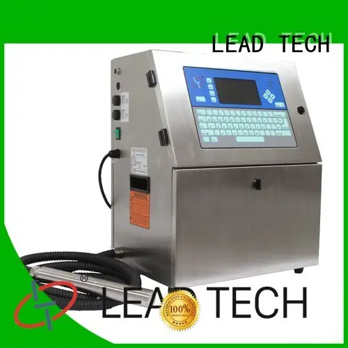 LEAD TECH inkjet date coder machine good heat dissipation for daily chemical industry printing 1