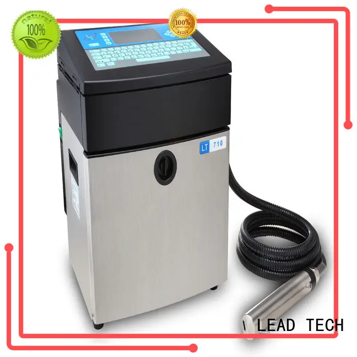 LEAD TECH Latest continuous inkjet printer good heat dissipation for daily chemical industry printing 1