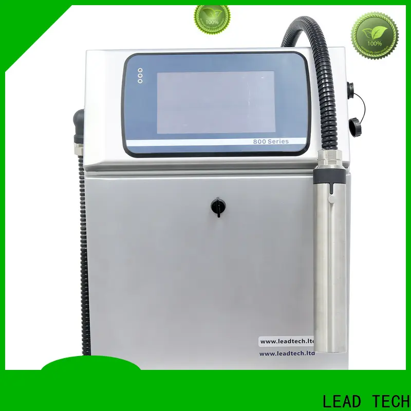 LEAD TECH bulk monochrome inkjet printer company for daily chemical industry printing 1