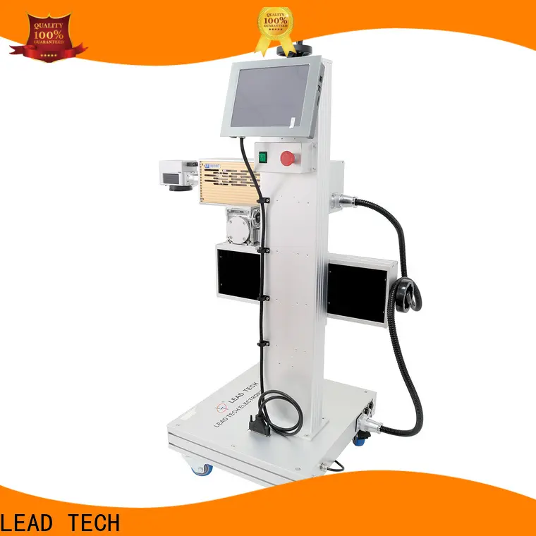 LEAD TECH Top fiber laser marker price fast-speed for tobacco industry printing 1