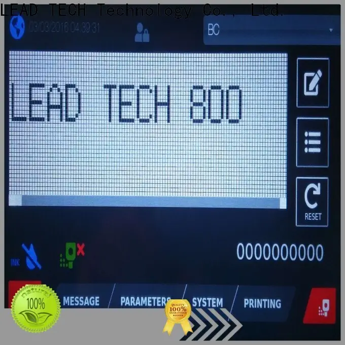 Leadtech Coding batch coding machine for pouch company for building materials printing 1