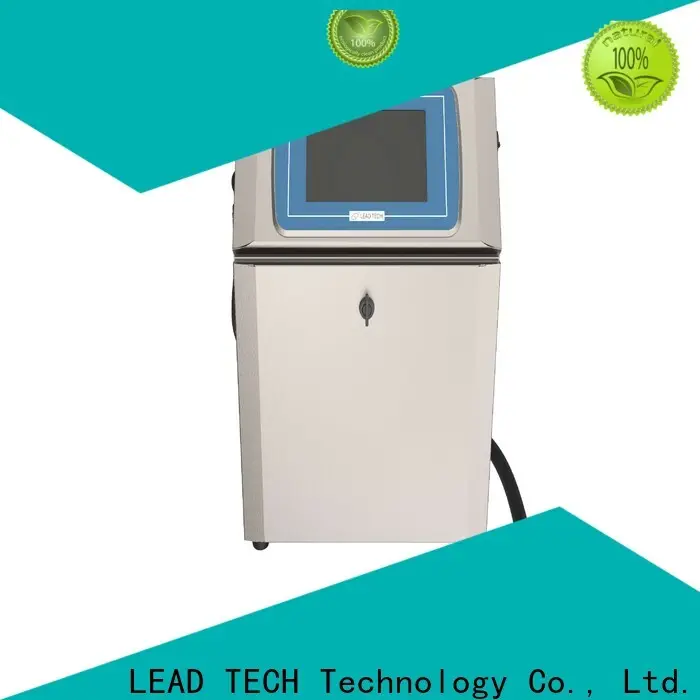 LeadTech Codage Commercial Laser Expiration Date d'impression Machine d'impression pour les boissons Impression de l'industrie des boissons 1