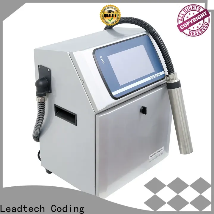 Leadtech Coding inkjet date printer custom for food industry printing 1