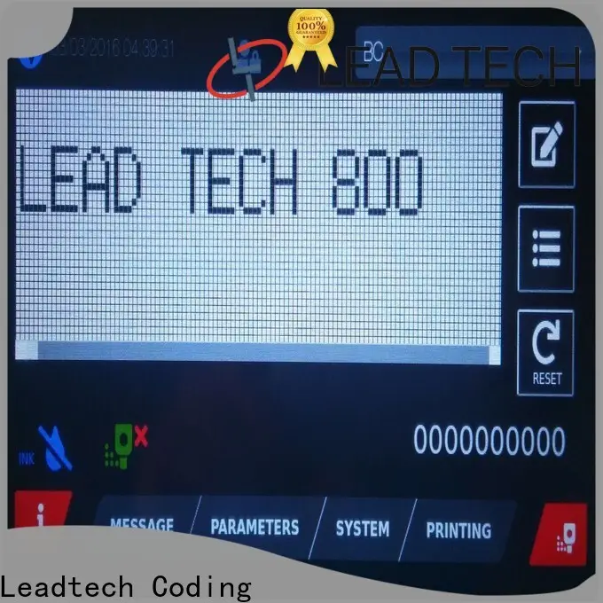 Leadtech Coding date printing machine on plastic bag factory for food industry printing 1