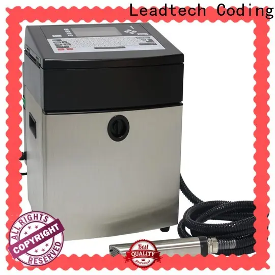 Leadtech Coding expiry date label machine company for tobacco industry printing 1