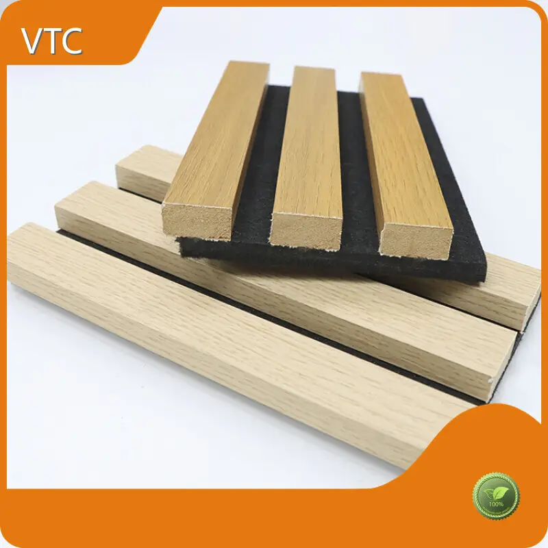 Decorative Sound Absorbing Wall Panels Customized Color - - Vline 1