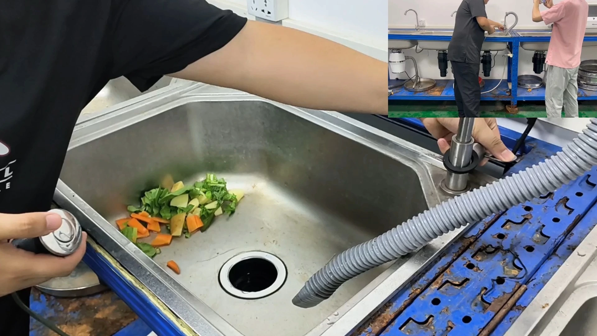 Eliminador de residuos de alimentos DC 3/4 Hp Cámara de molienda antibacteriana Eliminación de basura del fregadero FCD-700(E) 1