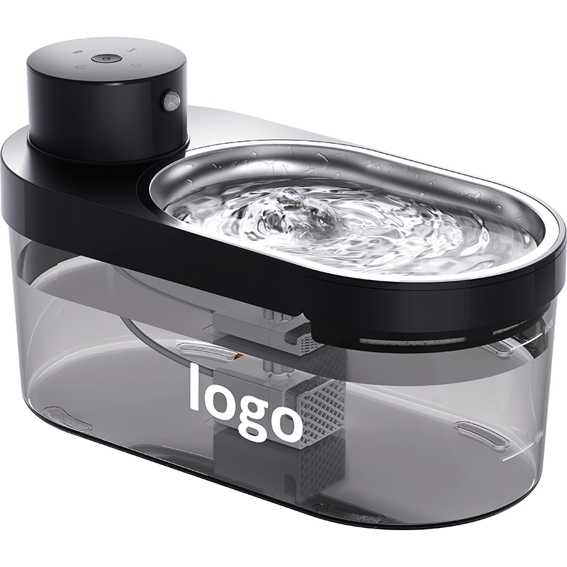 Fuente de agua automática para mascotas de 4L, dispensador automático de agua para gatos y perros, dispensador de agua para circulación para perros y gatos, negro 1
