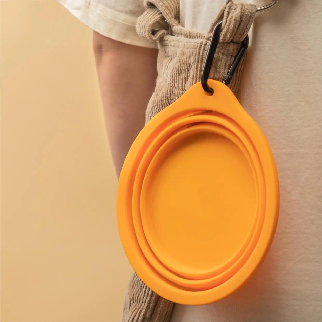 coupling links Pet Folding Silicone Dog Bowl Double Slow Feeder Dog Bowl Cat Dog Pet Supplies Feeding Bowl Travel Portable pet Bowl 1