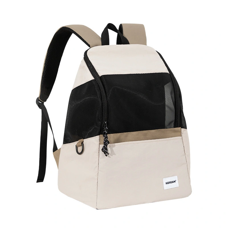 white  Light weight backpack for pets  out  bag Travel bag portable bag for pets cats dogs 1