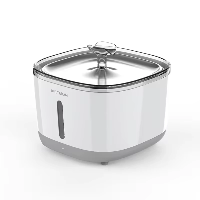 【PTM-643】 Dispensador de agua para perros con fuente de agua para mascotas de 2,5 l con bomba silenciosa Fuente de agua para gatos de acero inoxidable 1