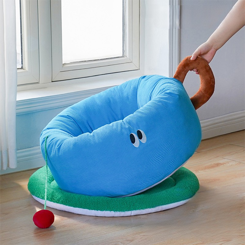【Z1B00204】Pet bed teacup dog kennel four seasons universal removable washable cute pet sofa bed winter warm cat nest 1