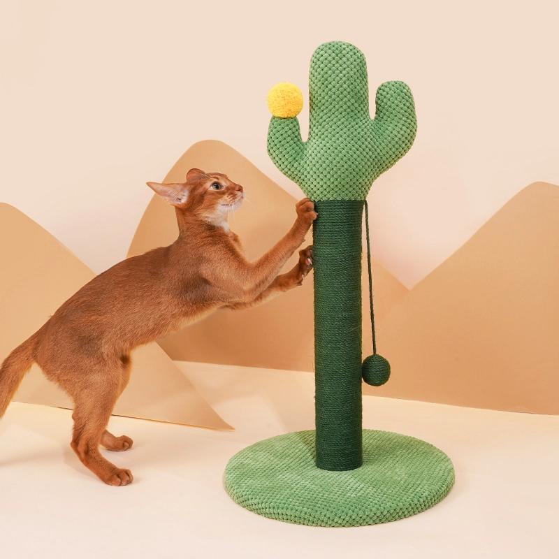 【Z1A00007】 rascador para gatos estilo Cactus, juguetes con hierba gatera, árbol para gatos autodestacado, marco de escalada para gatos, almohadilla rascadora para gatos pequeños 1