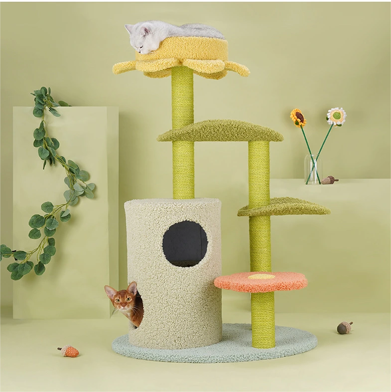 【B79443】 Aidora cat climbing frame cat nest cat tree all-in-one jumping platform frame scratching board sisal scratching post cat villa cat 1