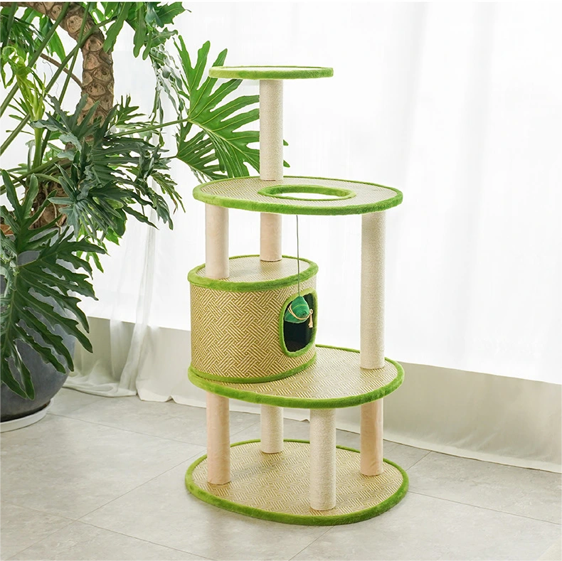 【Z1A00089】 marco de escalada para gatos más fresco todo en uno, plataforma de salto de árbol para gatos refrescante de verano, marco grande para gatos, juguetes universales para gatos para todas las estaciones 1