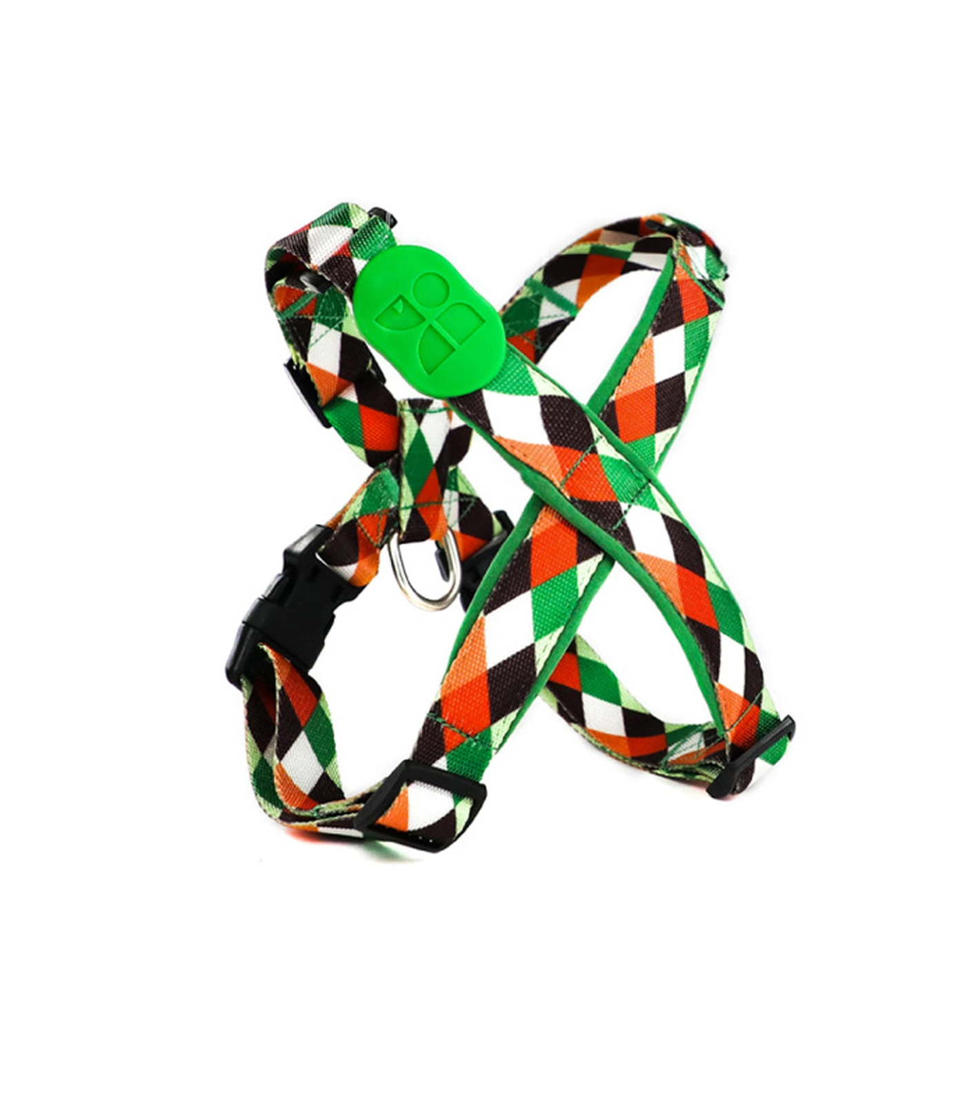 【HD001003-04】x style Colorful Dog Leash Chest and Back Collar Explosion Proof Punch Summer Cute Large Dog Anti Vest Style 1